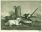 EARLY PIT BULL TERRIER PUPPIES ANTIQUE DOG PRINT 1874