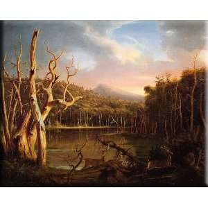  Lake with Dead Trees (Catskill) 16x13 Streched Canvas Art 