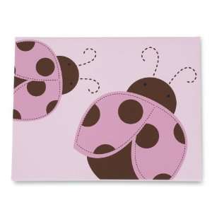  Kids Line Mod Ladybug Wall Art   Blue, Pink Baby