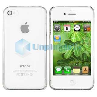 Ultra Thin Crystal Clear Snap on Hard Case Cover for iPhone 4 G 4S 4GS 