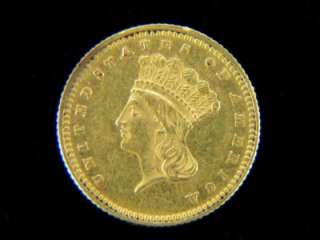 1873 Ty3 G$1 Gold Dollar Closed 3 AU Scarce /C 309  