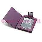   KINDLE TOUCH PURPLE PU LEATHER CASE COVER WITH BUILT IN LED LIGHT