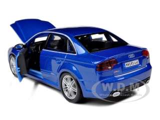 AUDI RS4 BLUE 1/24 DIECAST MODEL CAR  