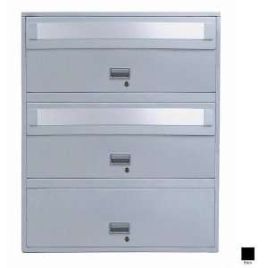    BK 43 in. Insulated Side Tab Lateral File   Black.