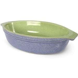  Denby Juice Small Oval Dish, Apple Interior/Berry Exterior 