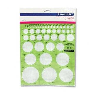Staedtler Combo Circle Template, 45 Circles to 2.25 Inches, 7.25 x 8 