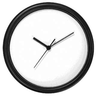 10 inch BLANK WALL CLOCK with BLACK PLASTIC CASE  