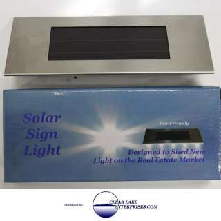 Solar Powered Sign Light for Real Estate signs  