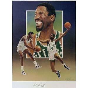 Bill Russell Boston Celtics 18x24 Unframed Autographed 