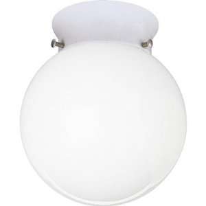  Progress Lighting P3705 30 White Glass Globe Semi Flush 