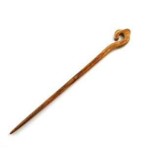  Handmade Mahogany Rosewood Carved Hair Stick Cane 7 inches Beauty