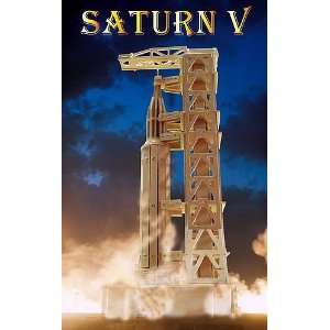  3D Wooden Saturn V Rocket Puzzle Toys & Games