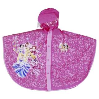 MTv83 Disney Princess Kids PVC Raincoat Clothing  