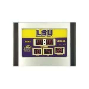    LSU Tigers 6.5x9 Scoreboard Desk Clock