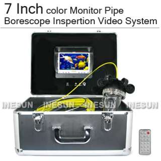 65Ft Drain Pipe Sewer Inspection Video Camera System Kit w/Remote 