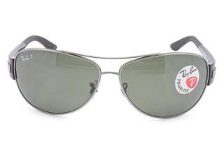 New RAY BAN Authentic Sunglasses RB 3467 004/9A AVIATOR Gunmetal Black 