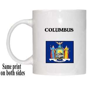  US State Flag   COLUMBUS, New York (NY) Mug Everything 