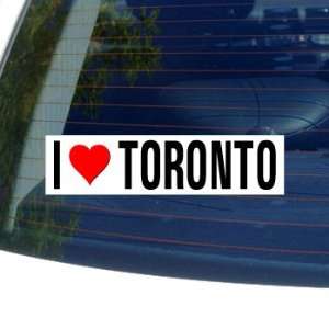  I Love Heart TORONTO Window Bumper Sticker Automotive