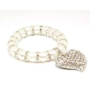    BLING BLING Heart CZ Austrian Crystal Bracelet By TOC Jewelry