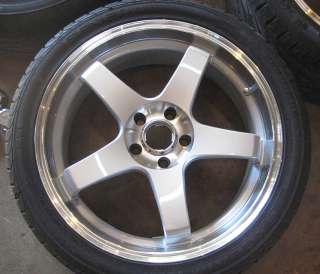 20 BMW 5 Spoke Wheels Set w Tires Staggered 20x8 20x9 ASA X3 X5 325i 