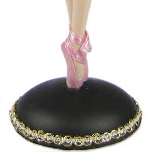 Ballerina Doll Jewelry Stand Mannequin Red Holder 14H  