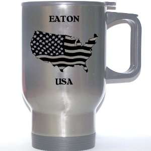    US Flag   Eaton, Ohio (OH) Stainless Steel Mug 