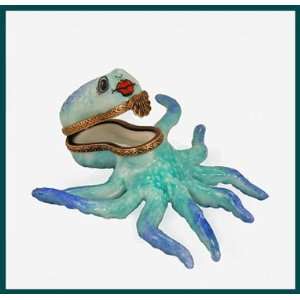  Blue Octopus French Limoges Box