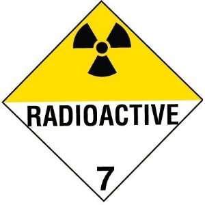   Adhesive Vinyl International Placard   Radioactive