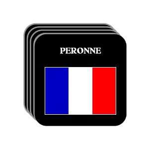 France   PERONNE Set of 4 Mini Mousepad Coasters