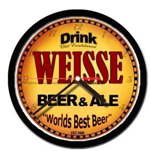 WEISSE beer and ale cerveza wall clock