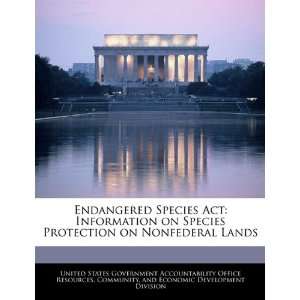  Endangered Species Act Information on Species Protection 