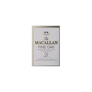    Macallan Fine Oak Scotch 21 Year 750ML Grocery & Gourmet Food
