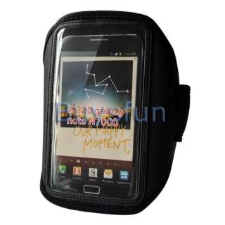 Black Running Sport Gym Workout Armband Case Cover for Samsung Galaxy 
