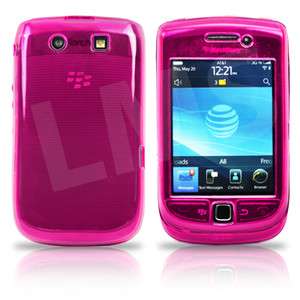Pink Gel Case Cover Skin For Blackberry Torch 9800  