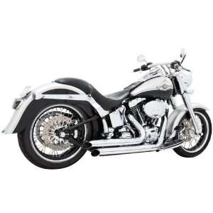   Out Chrome Exhaust for 1986 2011 Harley Davidson Softail Automotive