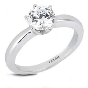  1.50 Ct.Classic Six Prong Solitaire Diamond Engagement Ring 