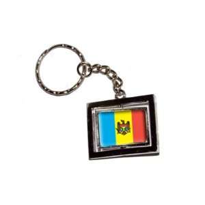  Moldova Country Flag   New Keychain Ring Automotive