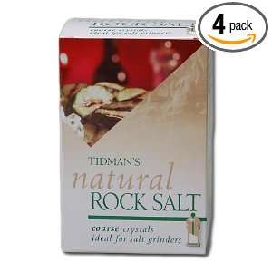 Tidmans Rock Salt, 17.63 Ounce Units (Pack of 4)  Grocery 