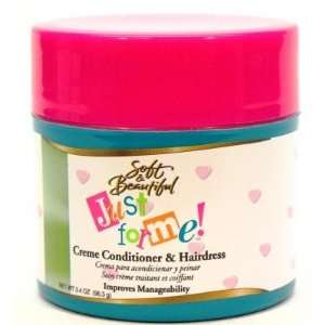 Just For Me Conditioner Hairdress 3.4 oz. Jar (3 Pack) with Free Nail 