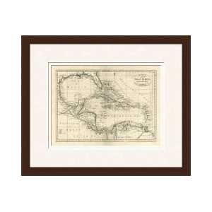  Chart Of The West Indies 1795 Framed Giclee Print