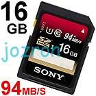 Sony 16GB 16G SDHC SD Flash Card Camera DSLA 3D HD Vide
