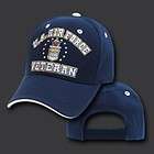 AIR FORCE LOGO VETERAN BLUE EMBROIDERED MILITARY HAT CA