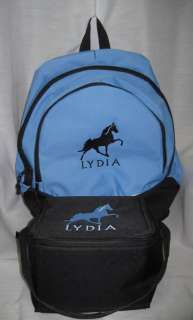 Tennessee Walking Horse Backpack Lunch Bag PERSONALIZED  