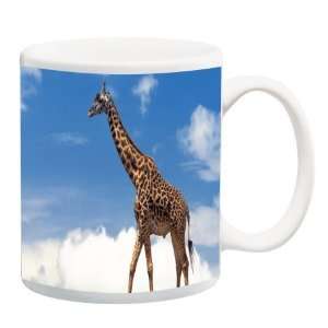  Knight Giraffe on blue sky Photo Quality 11 oz Ceramic Coffee Mug cup