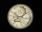 1968 CANADA CANADIAN 25 CENTS QUARTER COIN WITH CARIBOU ANIMAL COOL