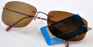 new rimless hingeless titanium polarized sunglasses  