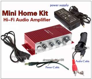 Hi Fi Audio Stereo Amp Amplifier Kit For Ipod Boat   