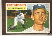 1956 Topps #63 Roger Craig RC Dodgers EX+/EXMT  