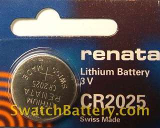 Renata CR2025 Lithium Battery CR 2025 Watch  