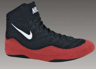 Nike Inflict Black/Red Rare Wrestling Shoes Sz 9   12  